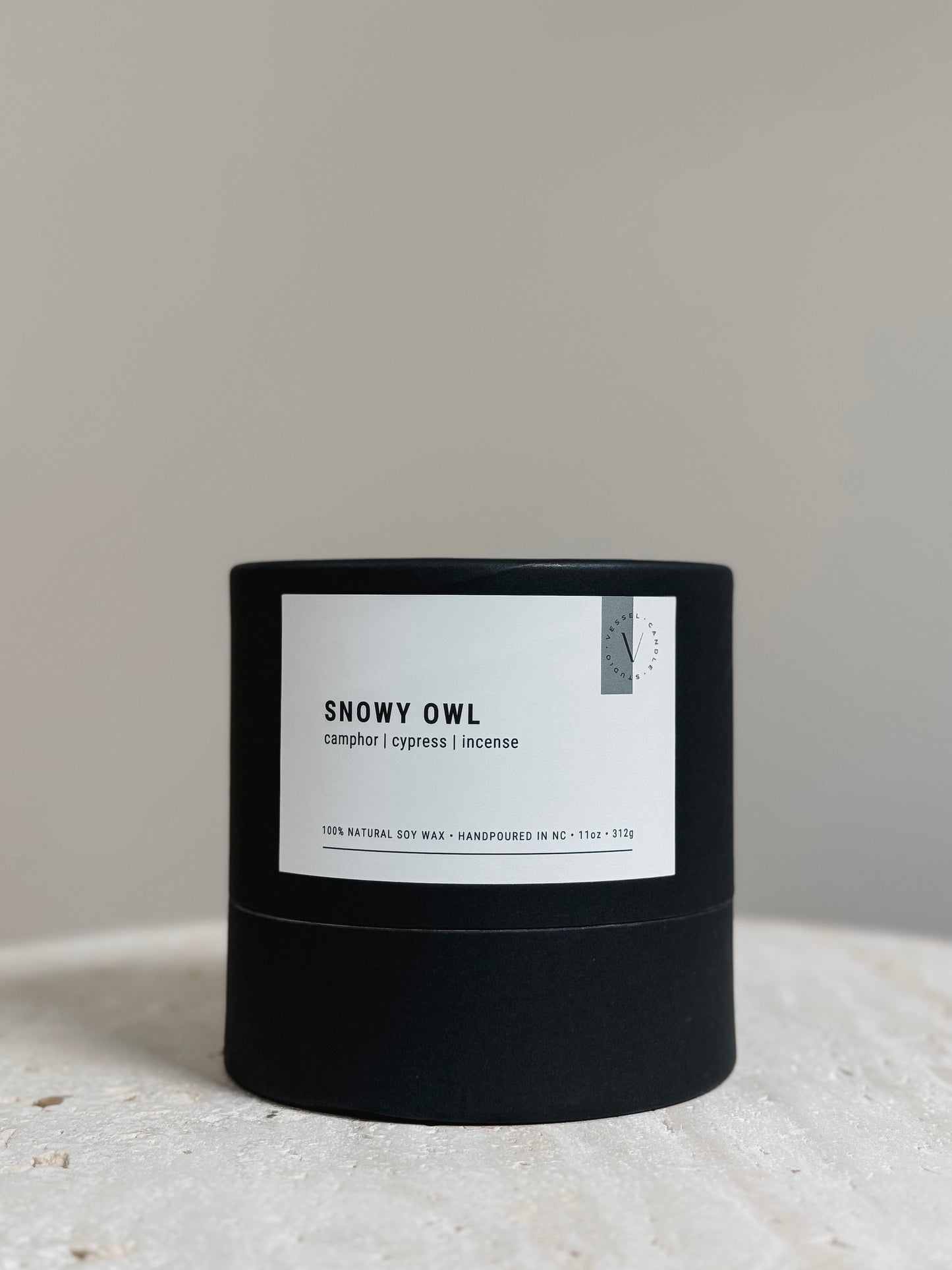 Library 11 oz Candle Jar | Snowy Owl